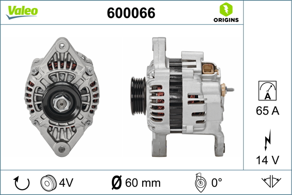 Valeo Alternator/Dynamo 600066