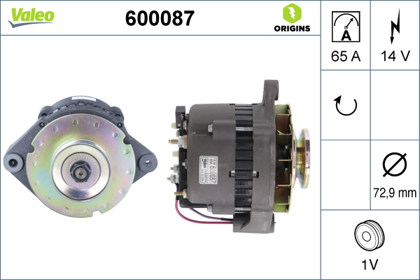 Valeo Alternator/Dynamo 600087