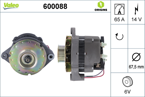 Valeo Alternator/Dynamo 600088