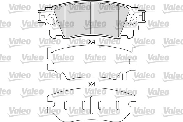 Valeo Remblokset 601678