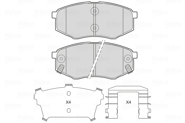 Valeo Remblokset 601715