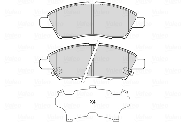 Valeo Remblokset 601717