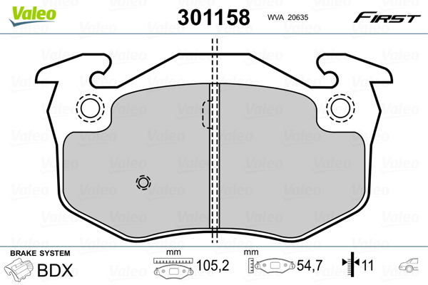 Valeo Remblokset 301158