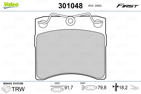 Valeo Remblokset 301048