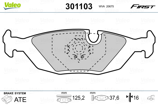 Valeo Remblokset 301103