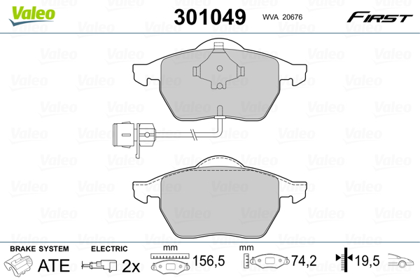 Valeo Remblokset 301049