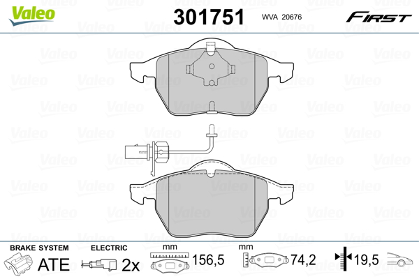 Valeo Remblokset 301751