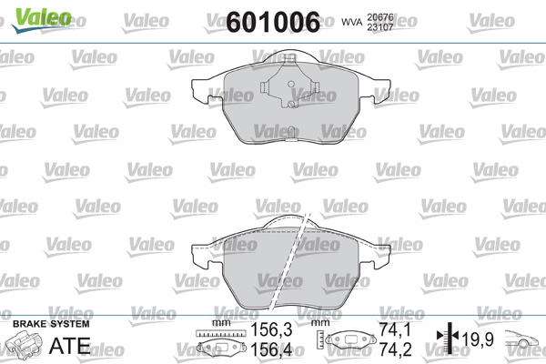 Valeo Remblokset 601006