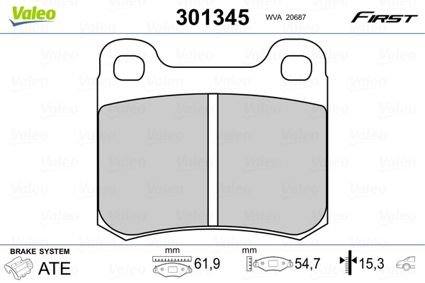 Valeo Remblokset 301345