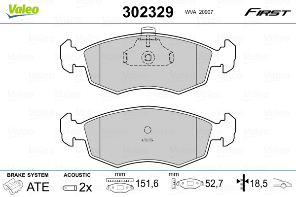 Valeo Remblokset 302329