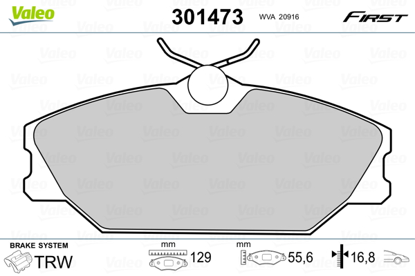 Valeo Remblokset 301473