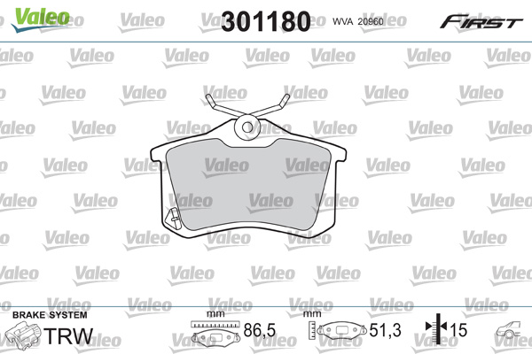 Valeo Remblokset 301180