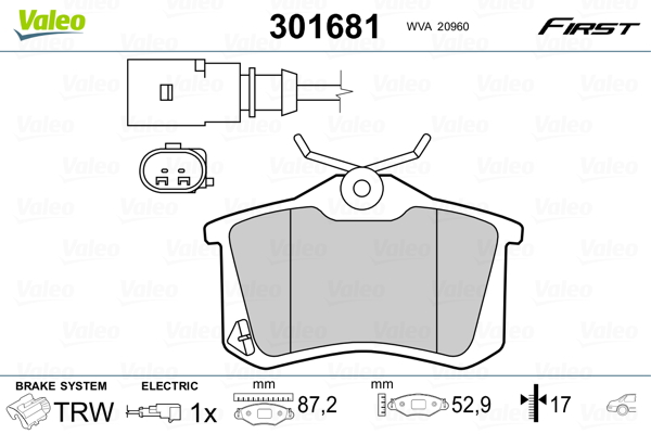 Valeo Remblokset 301681