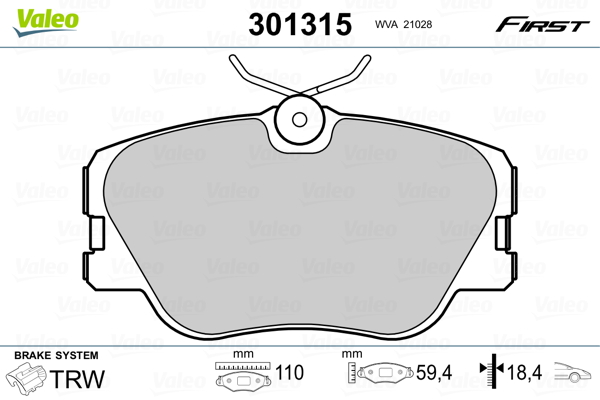 Valeo Remblokset 301315