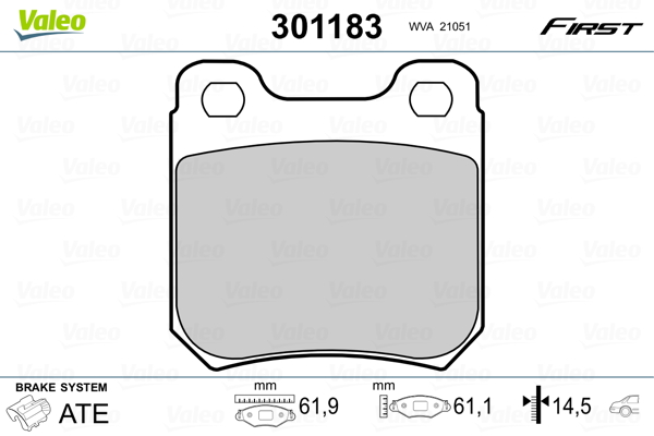 Valeo Remblokset 301183