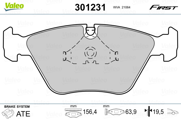 Valeo Remblokset 301231