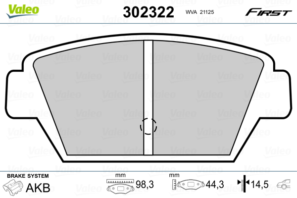 Valeo Remblokset 302322