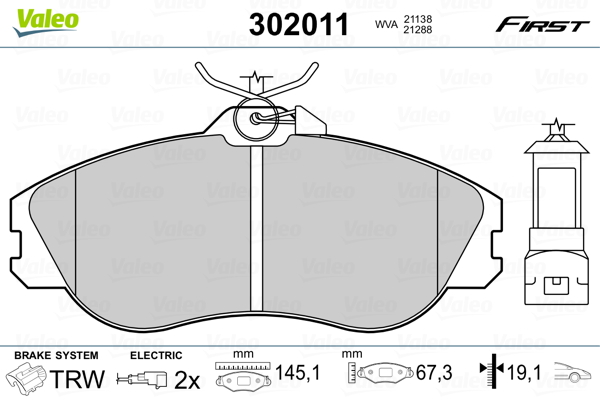 Valeo Remblokset 302011