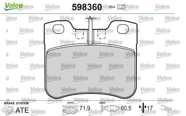 Valeo Remblokset 598360