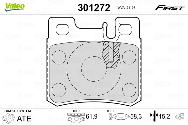 Valeo Remblokset 301272