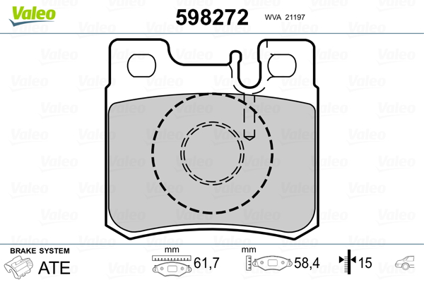 Valeo Remblokset 598272