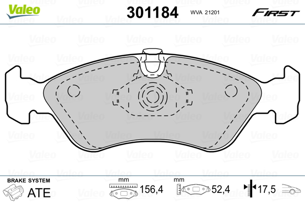 Valeo Remblokset 301184