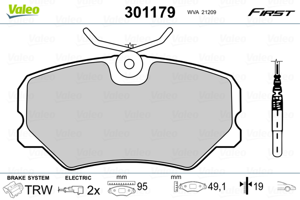 Valeo Remblokset 301179