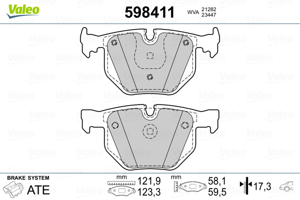 Valeo Remblokset 598411