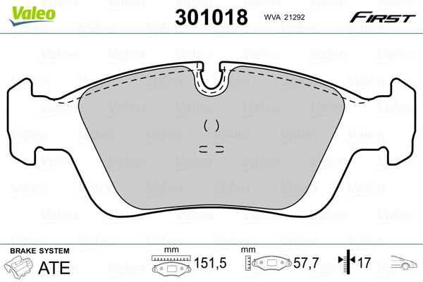 Valeo Remblokset 301018