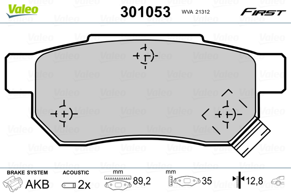 Valeo Remblokset 301053