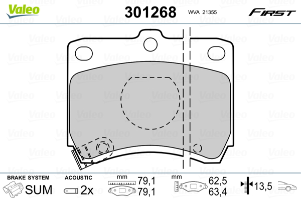 Valeo Remblokset 301268