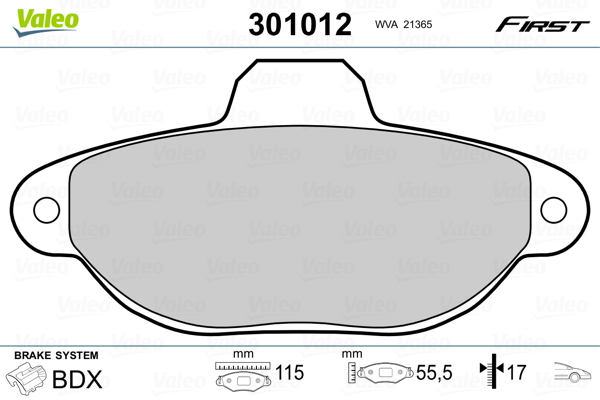 Valeo Remblokset 301012