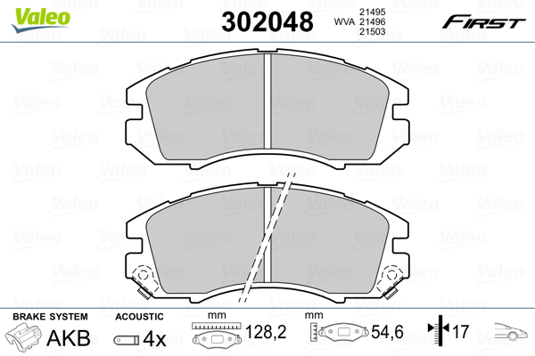 Valeo Remblokset 302048