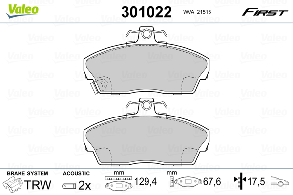 Valeo Remblokset 301022