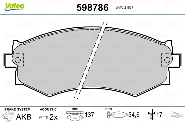 Valeo Remblokset 598786