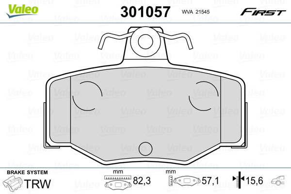 Valeo Remblokset 301057