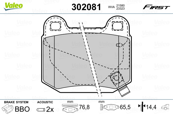 Valeo Remblokset 302081