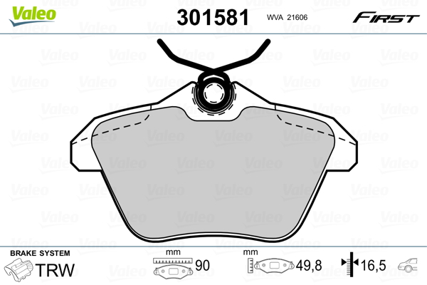 Valeo Remblokset 301581