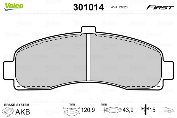 Valeo Remblokset 301014