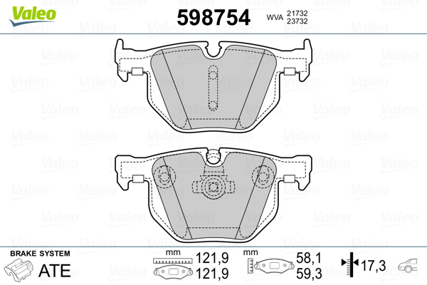 Valeo Remblokset 598754