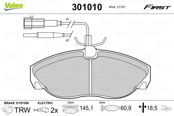 Valeo Remblokset 301010