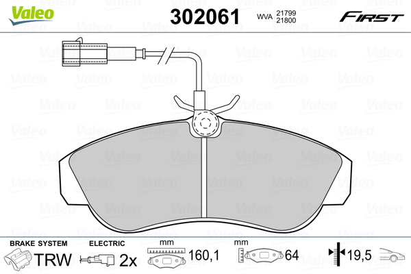 Valeo Remblokset 302061