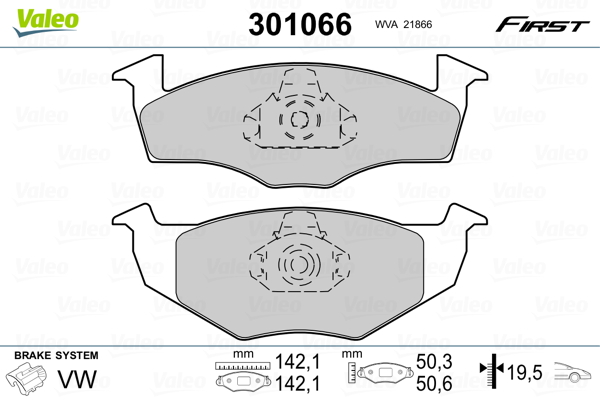 Valeo Remblokset 301066