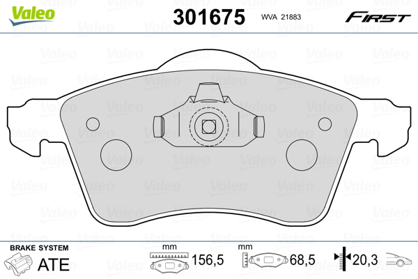 Valeo Remblokset 301675