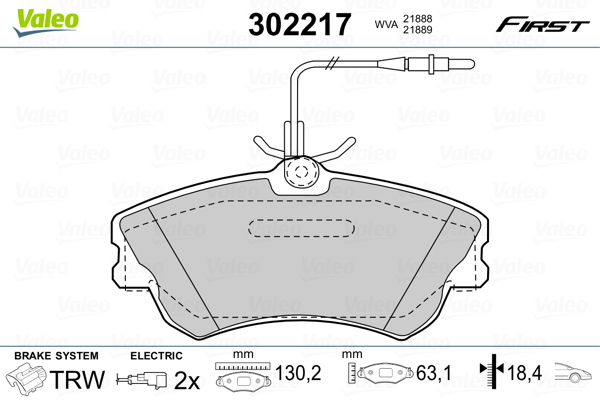 Valeo Remblokset 302217