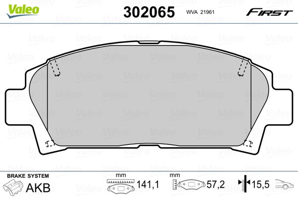 Valeo Remblokset 302065