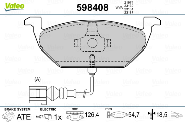 Valeo Remblokset 598408