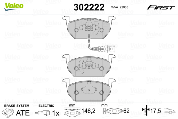 Valeo Remblokset 302222