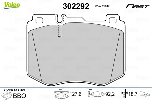 Valeo Remblokset 302292