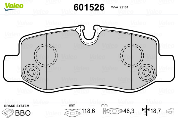 Valeo Remblokset 601526